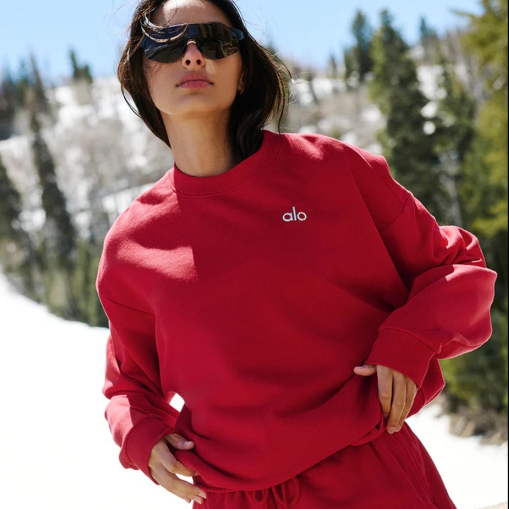 ALO Yoga Red Women's Sweater